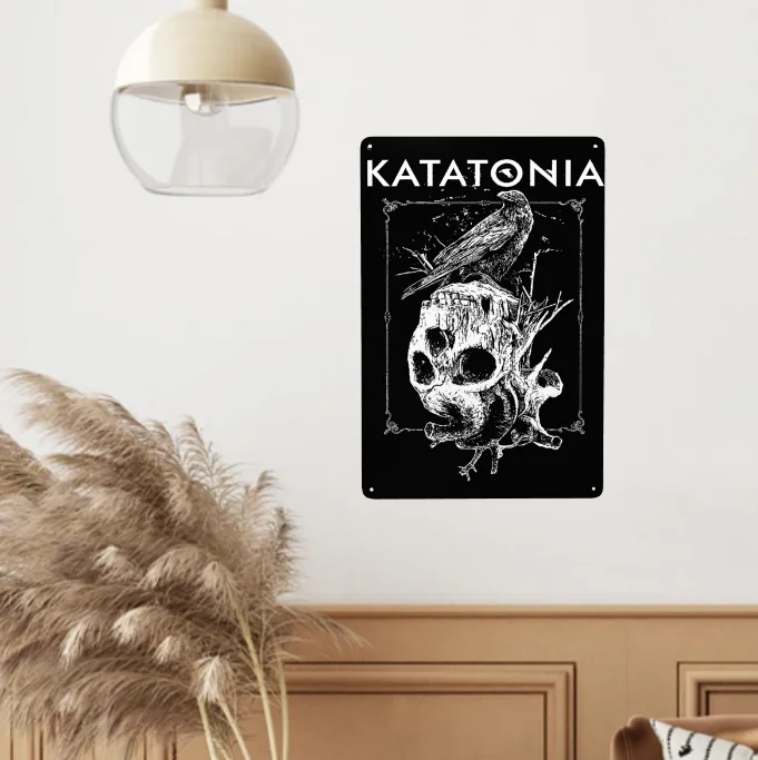

Katatonia band Home decoration plate tin metal wall sign