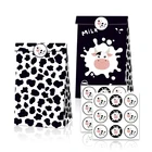 Наклейки с принтом в виде коровы, 12 шт., подарочная упаковка для конфет