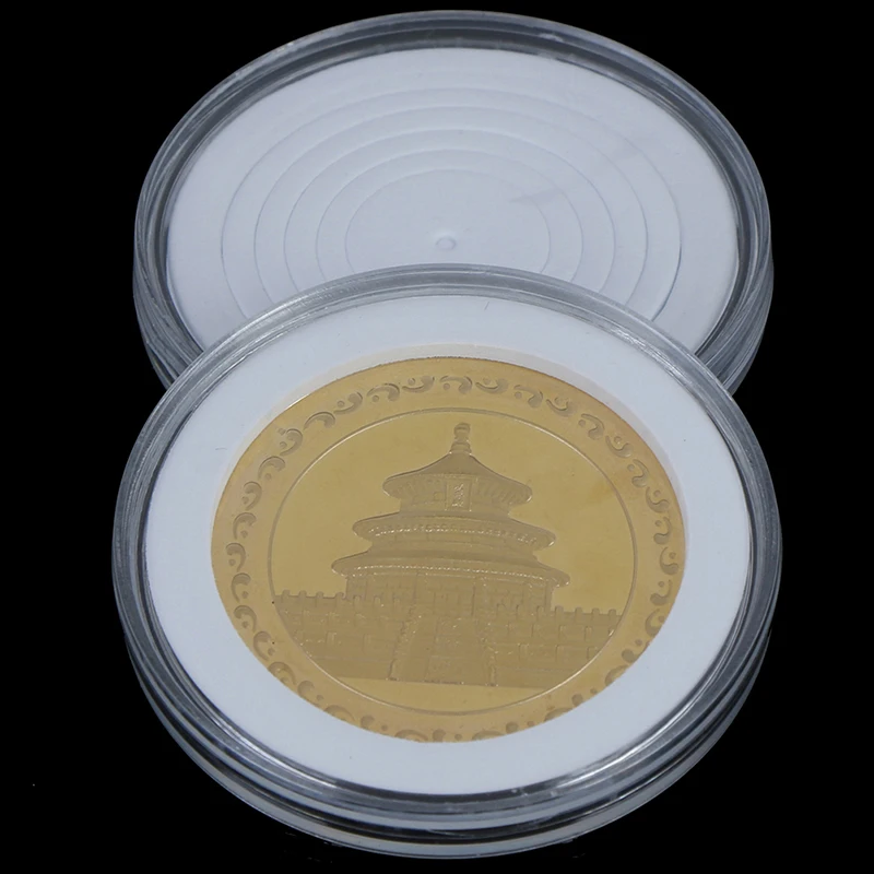 Пластиковый держатель для монет 16 36 мм чехол хранения в капсулах коробка с