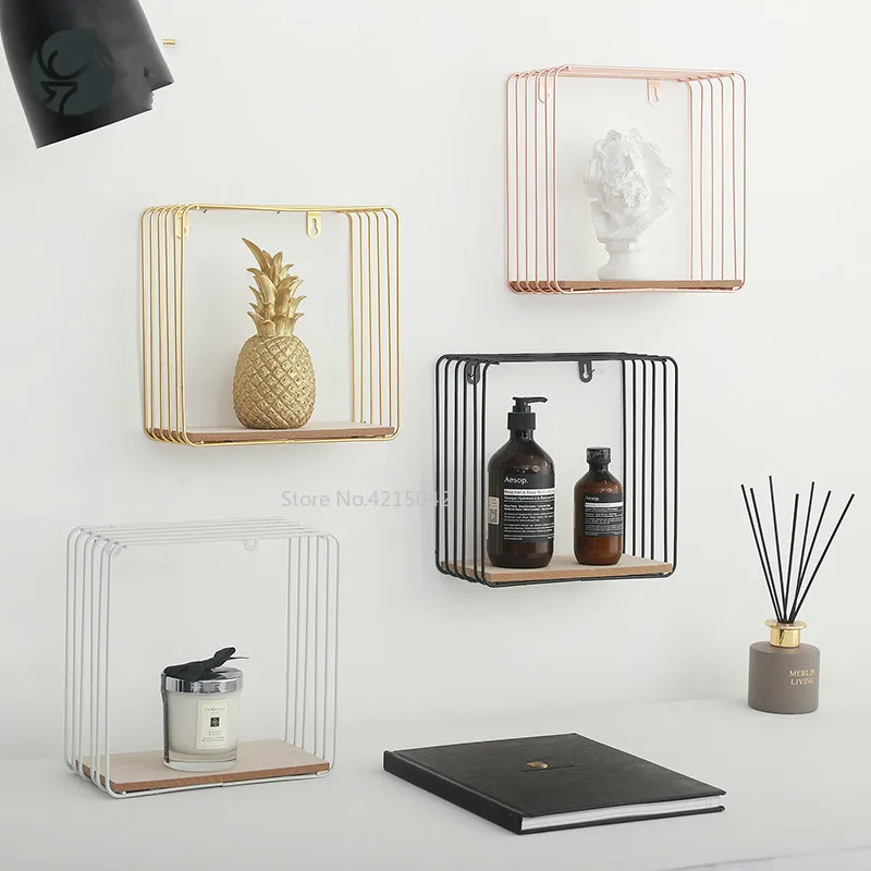 Деревянная полка для хранения золота подвесная декоративная коробка цветочных