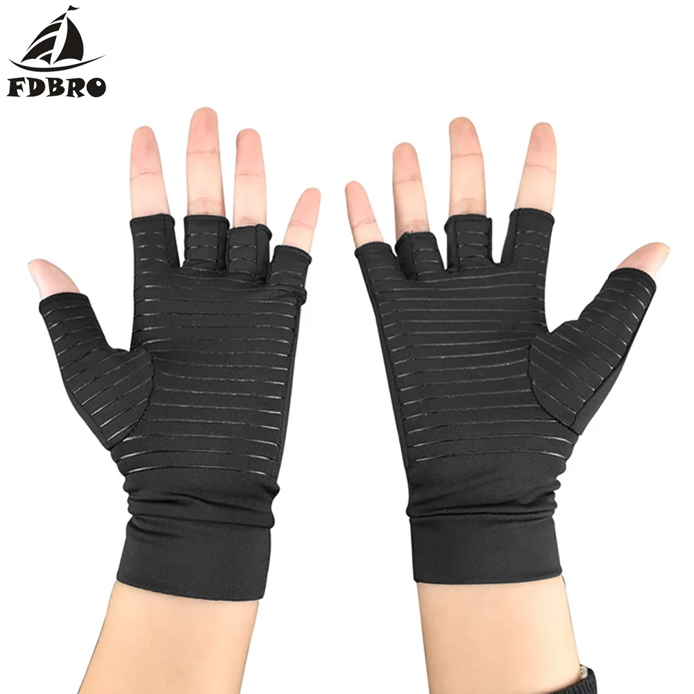 Медные компрессионные перчатки при артрите поддерживающие давление для рук