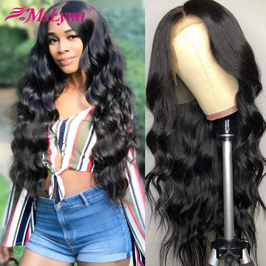 360 передний парик на сетке предварительно выщипанные Детские волосы волнистый