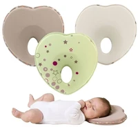 baby head shape pillow nursing pillow anti roll memory foam pillow prevent flat head neck support newborn sleeping cushion