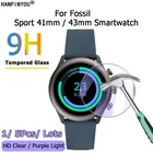 Ископаемых спортивные умные часы 41 мм 43 мм прозрачная HD защитная пленкаанти-фиолетовый светильник 2.5D с уровнем твердости 9H закаленное защитная стеклянная пленка для экрана гвардии