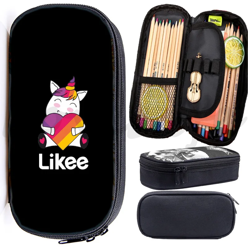 Новый милый чехол-карандаш Likee Video APP pen bag Kawaii для детей студентов мальчиков и