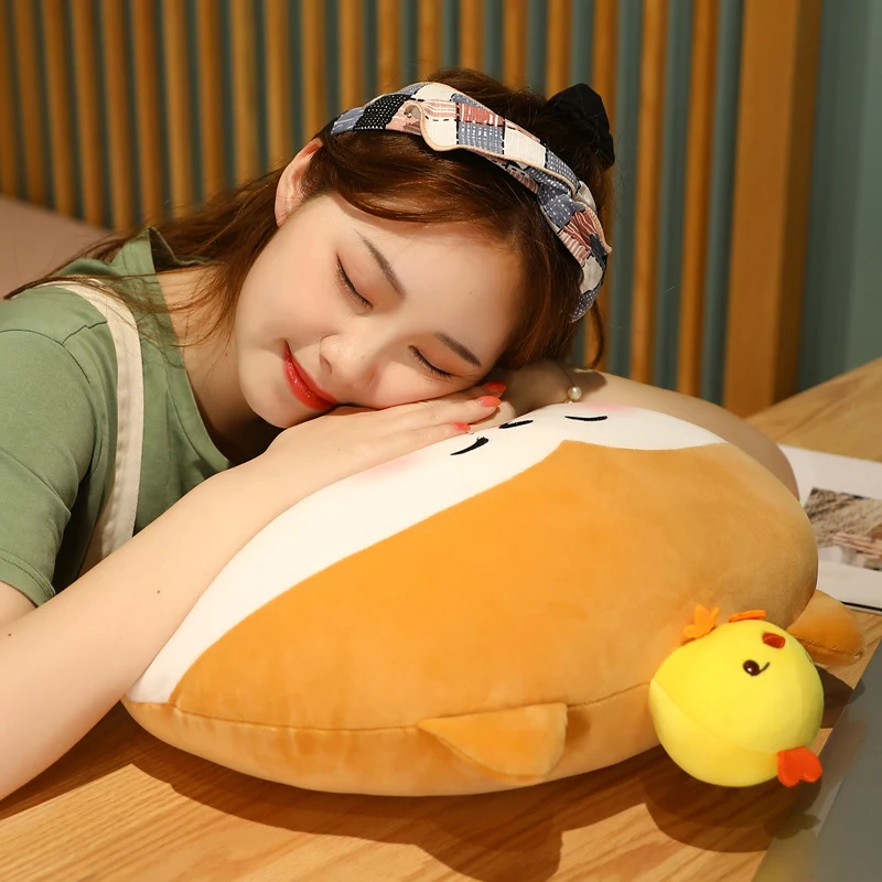 

Cute cure Shiba Inu steamed bun pillow bedside doll office cushion waist anti-freezing must relieve fatigue thicken comfortable
