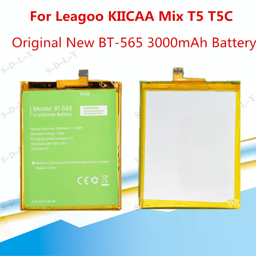 Резервный аккумулятор Leagoo T5 100% мА · ч для KIICAA Mix T5C BT565 Smart 3000 + номер отслеживания |