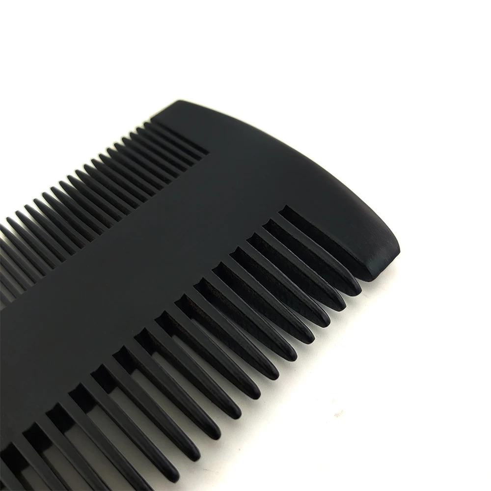 Самоцветами и крупнозернистая черный расчески для бороды деревянная расческа