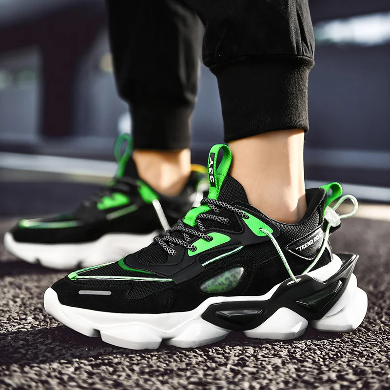 

Men's Casual Shoes for Man Sneakers Fashion Sport Running Shoes Summer Net Red Thick-Soled Old Shoes Men's New Casual Shoes