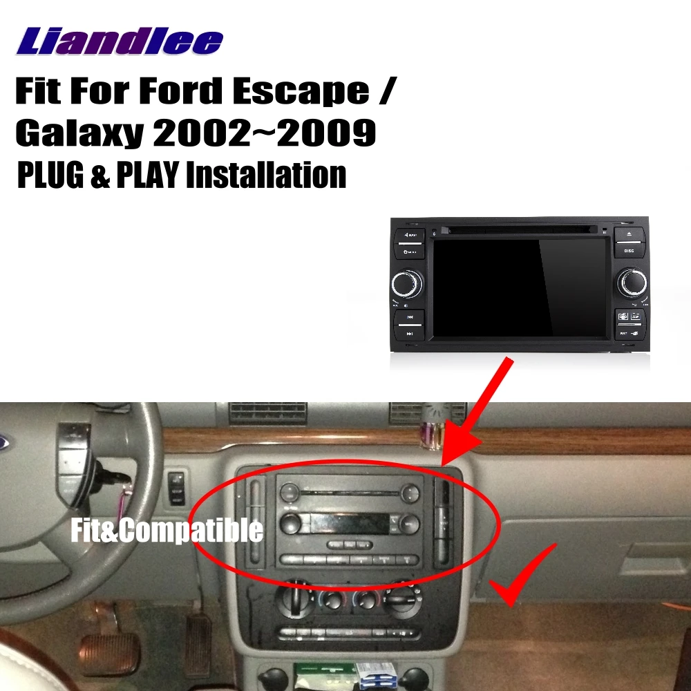 Liandlee для Ford Escape / Galaxy 2002 ~ 2009 Android автомобильное радио CD DVD плеер GPS навигация карты