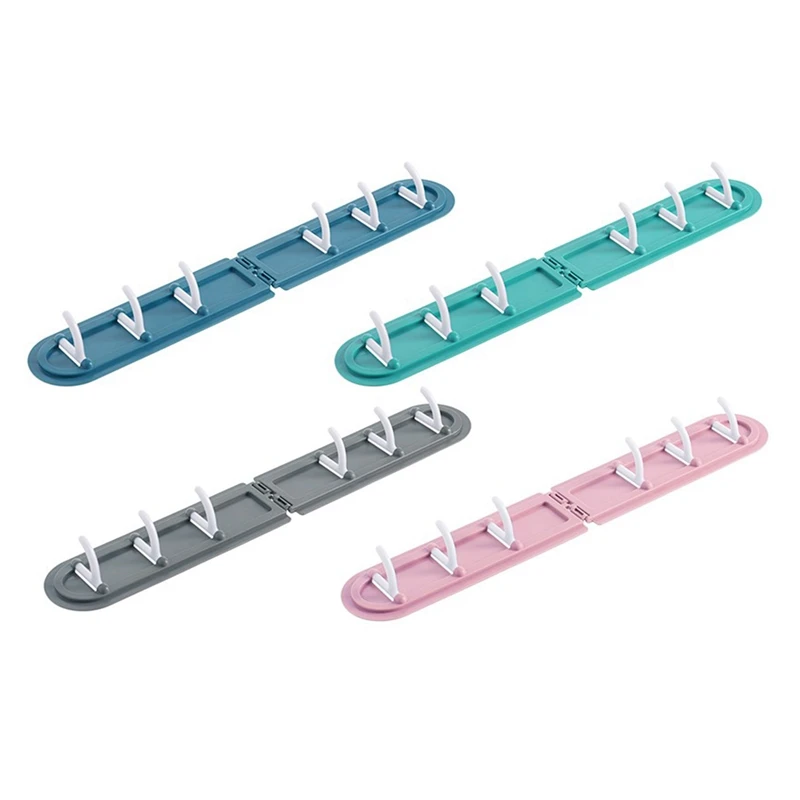 4 шт. 6 рядов крючков для углов складные крючки подвесная стойка настенные одежды