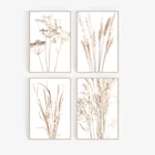 Настенная картина в скандинавском стиле с фермерский завод цветами, ботанический холст, постеры и принты листьев, большие настенные картины, декор для фермы