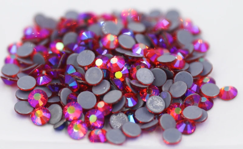 

Light Siam AB стразы SS6~SS30 Hotfix Rhinestones Iron On Flatback Glass Nail Art Rhinestone Crystal AB DIY Decorations