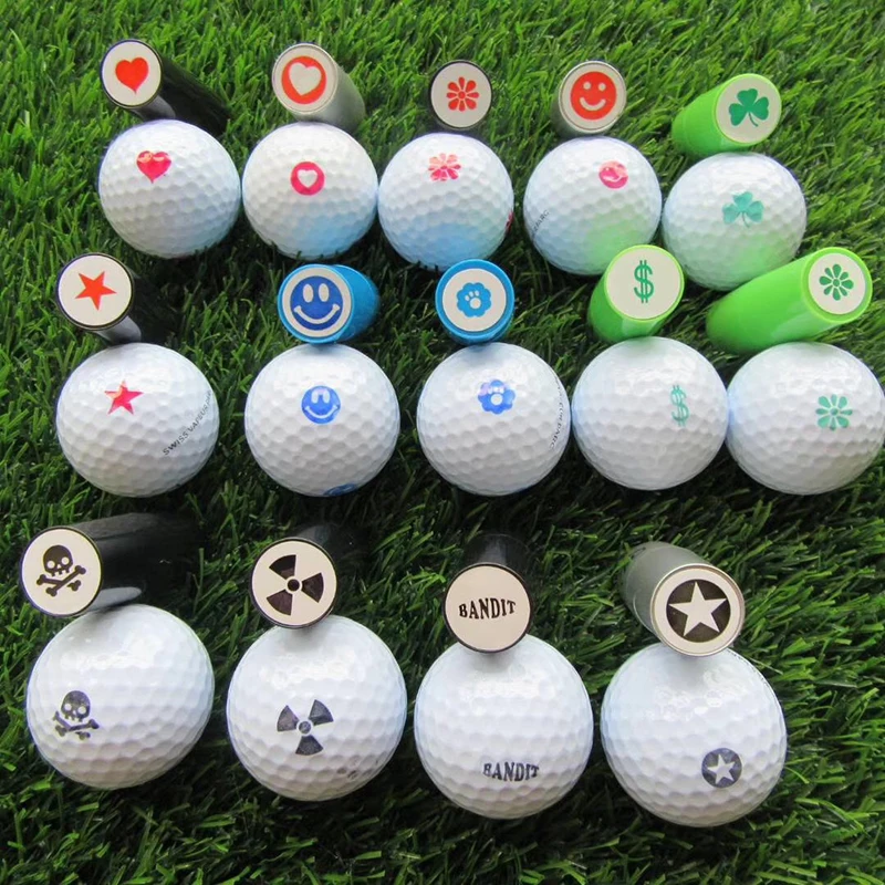 

Random Color Quick-dry Plastic Golf Ball Stamper Stamp Marker Impression Seal Golf Club Accessories Symbol Golfer Souvenir Gift