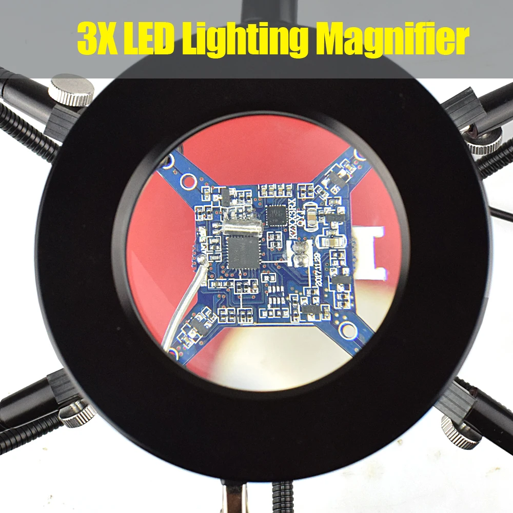 NEWACALOX третьей стороны пайки печатных плат держатель инструмента светодиодный