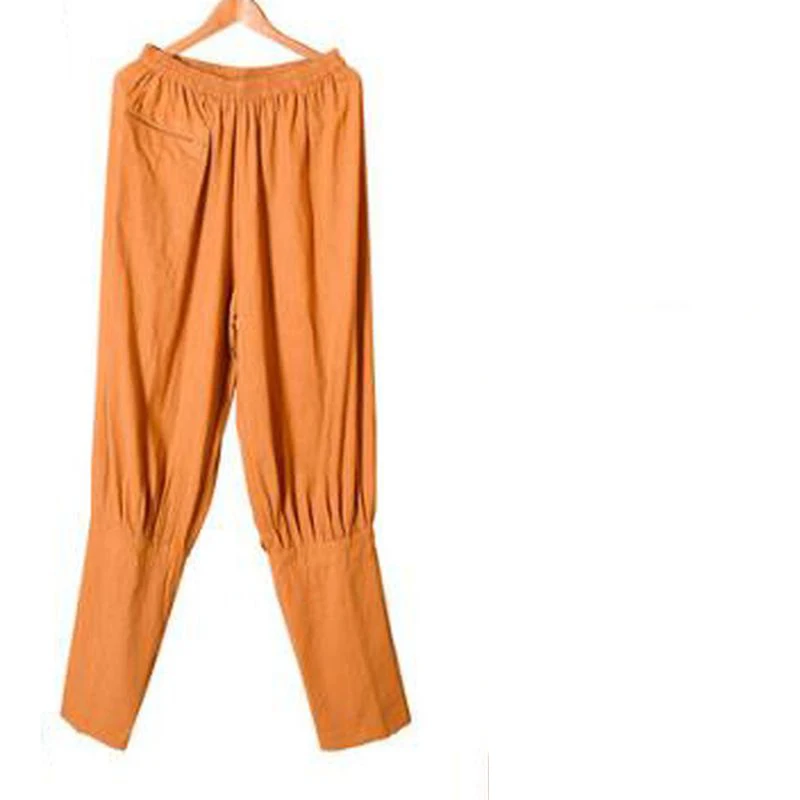 Унисекс Топ Quality100 % хлопок Весна и лето буддизм дзен лежал брюки монахов Шаолинь