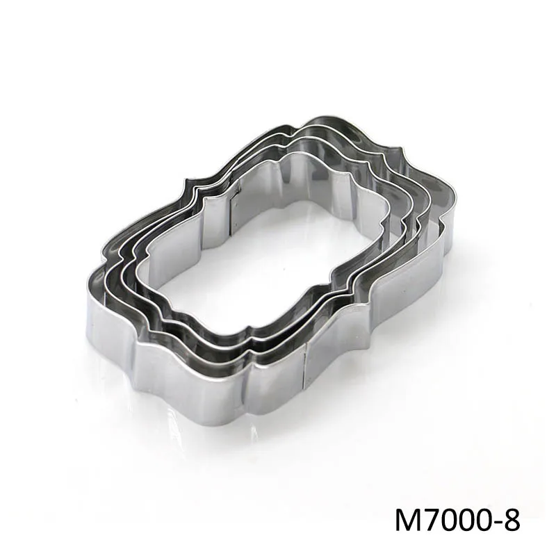 M7000-8 4 шт. в форме цветка, Свадебный декор для вечеринки, инструменты для украшения торта, формы для выпечки печенья, резак для торта, кухонные гаджеты - Цвет: M7000-8
