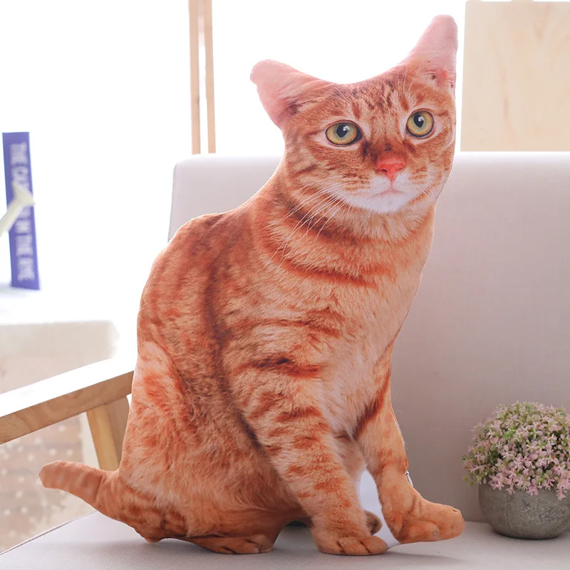 

Игрушечная кошка, плюшевая, 50 см, мягкая, кошачьи подушки