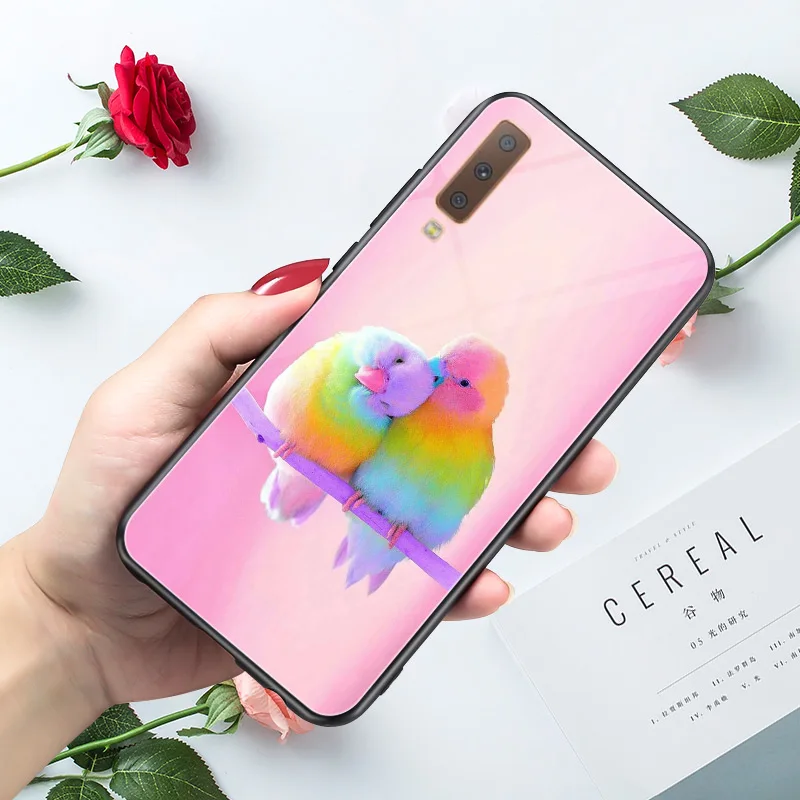 Глянцевый чехол для Samsung Galaxy A70 A50 A10 A30 A20 A40 A6 A8 2018 Plus A7 A9 A3 A5 2016 A10S A20S A30S A50S A20E A51