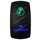 12 В 24 в морской Автомобиль Лодка Грузовик RV воздушный компрессор клавишный переключатель SPST, 5 контактов ВКЛ-ВЫКЛ, зеленый и синий светодиодный переключатель для Carling