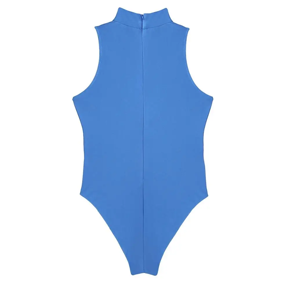 Женские купальники гимнастический купальник с лямкой через шею высокой посадкой