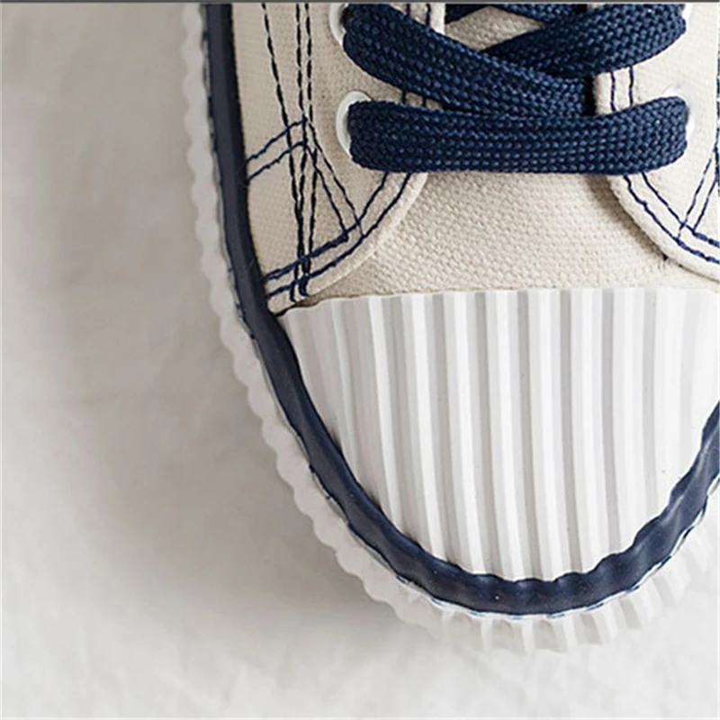 

HMXO New Fashion Biscuit Shoes Female Students Breathable Canvas Shoes All-Match Comfortable Women's Shoes