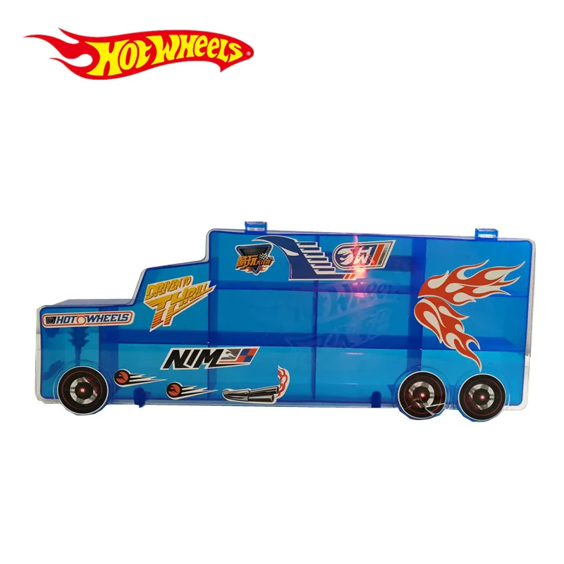 Переносная пластиковая коробка для хранения Hot Wheels модель 16 автомобилей литые