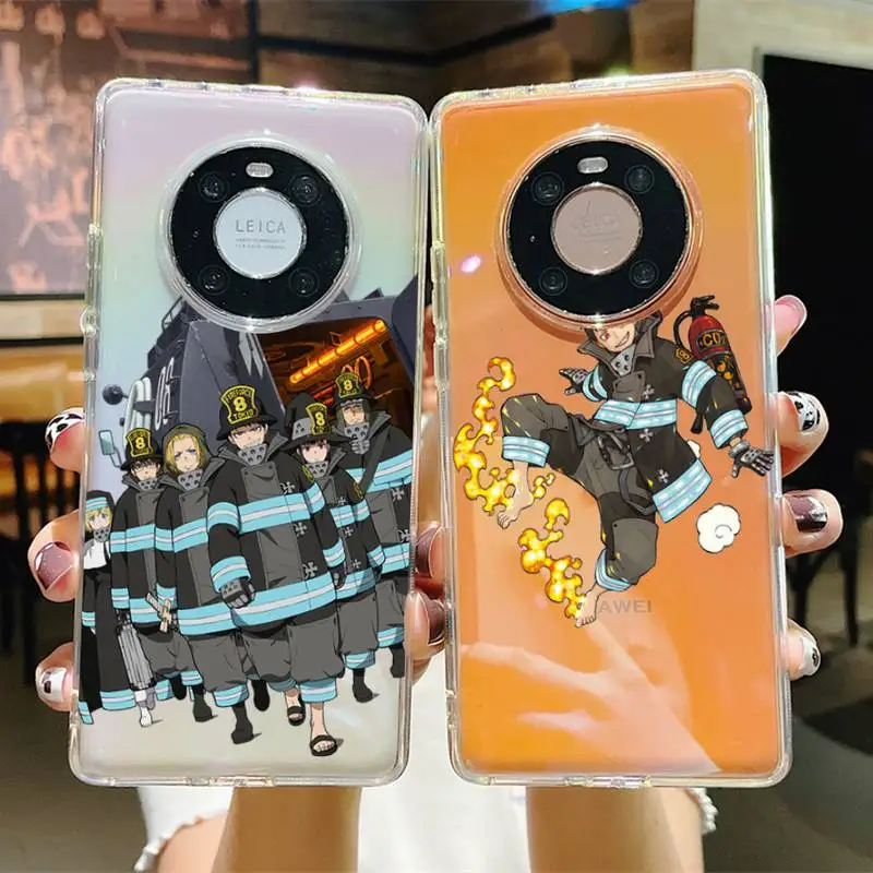 

Anime Fire force Enen no Shouboutai Phone Case For Huawei P 20 30 40 pro lite Psmart2019 Honor 8 10 20 Y5 6 2019 Nova3E