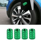 4 шт., алюминиевые колпачки для пылезащитных клапанов автомобильных колес
