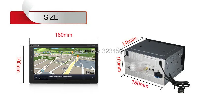 Автомобильный dvd-плеер на основе Android универсальный двойной 2 din 7 дюймов GPS стерео