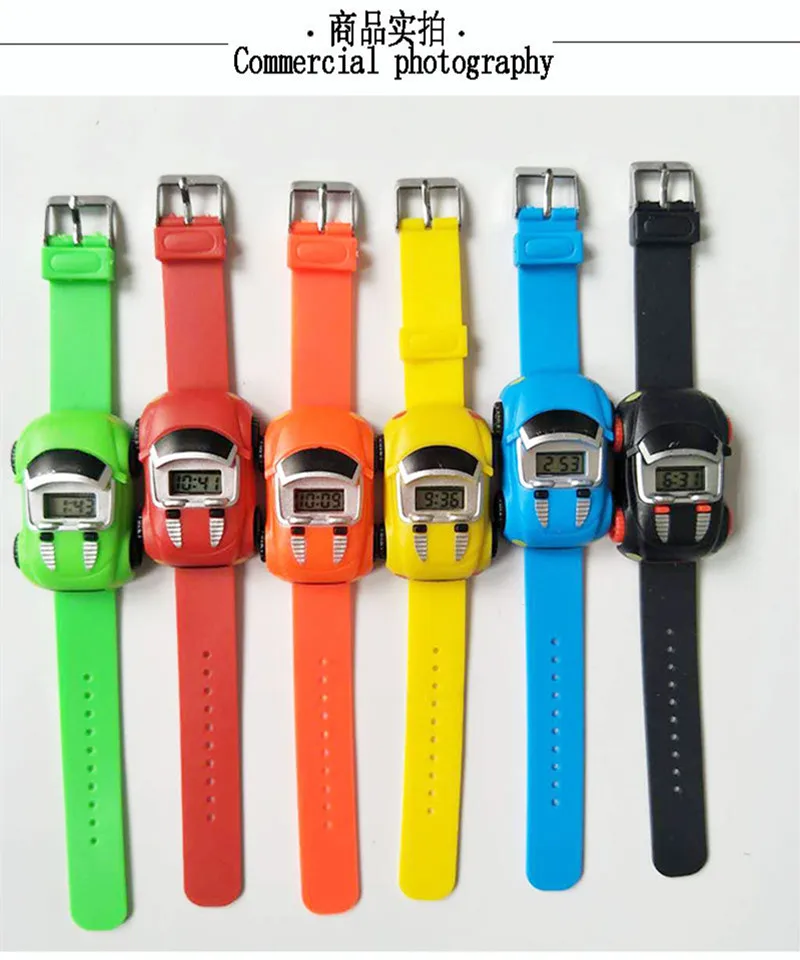 Children's Electronic Watch Cartoon Detachable Car Toy Students Kids Watches Birthday Gift for Boys Girls Baby Relogio Clock | Наручные