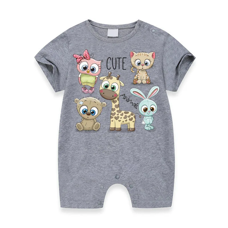 Cute Animals Stickers Rabbit Owl Giraffe Patches Heat Transfer Parches Diy Accessory Easy Use Washable Iron On Patche 1 | Дом и сад