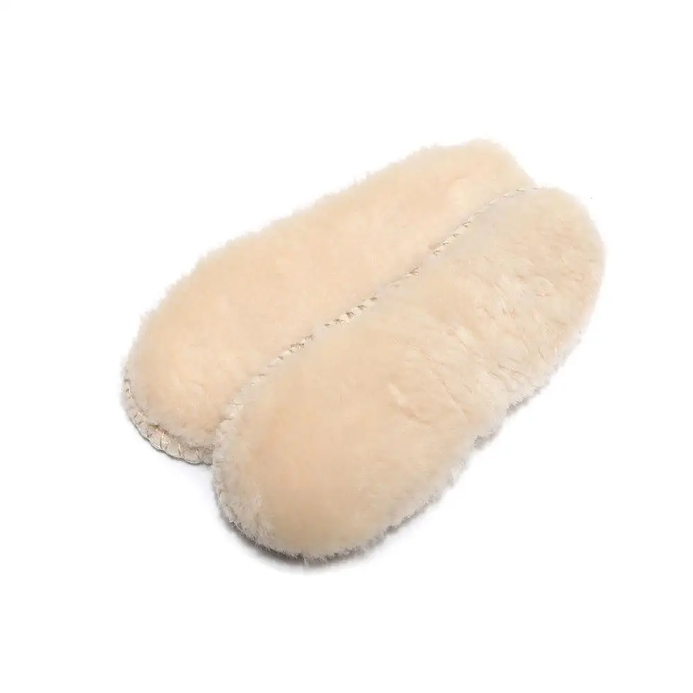 Шерстяные стельки толстые теплые зимние унисекс из искусственного овечьего меха