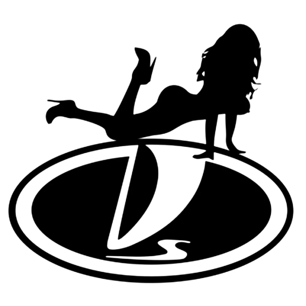 

Sexy Girl KK Vinyl Decal Silver/black for Auto Car Styling Decoration Sunscreen Waterproof Car Sticker 17cm X 15cm
