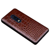 luxury genuine leather case for oppo r17 crocodile pattern 360 full protect back cases for oppo r17 pro