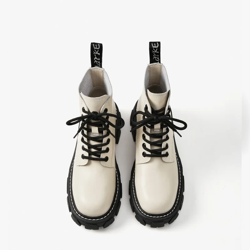 BeauToday/женские ботильоны из синтетической кожи с круглым носком Женская обувь на