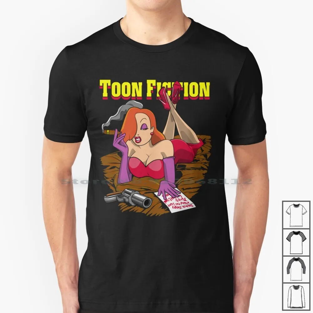 Тонкая футболка Роджера кролика из 100% хлопка для девушек с изображением Красной