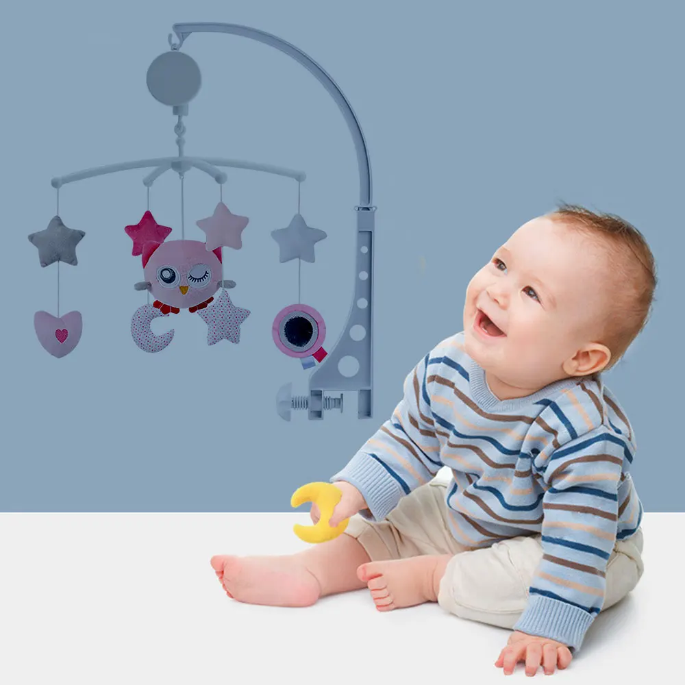 Мультяшные детские погремушки на кроватку музыкальная обучающая игрушка