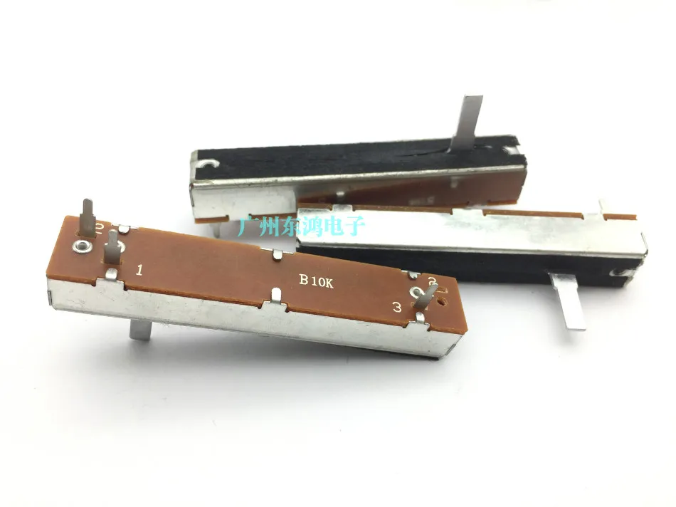 

High quality 7.3cm direct sliding potentiometer sl45n single b10k shaft length 15mm