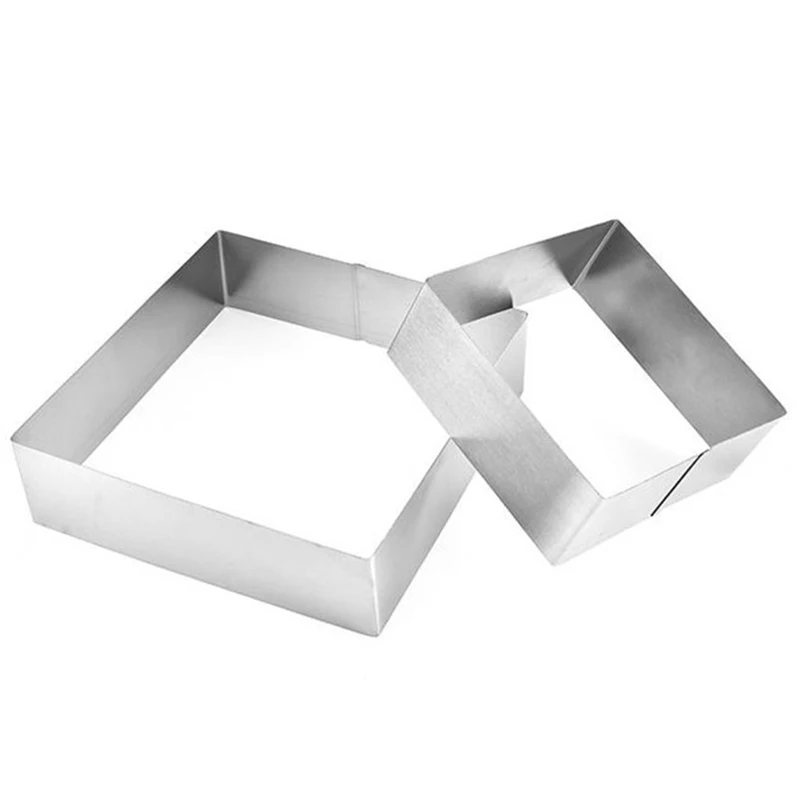 3 шт./компл. квадратное кольцо для Мусса из нержавеющей стали пресс-форм выпечки