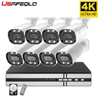 Система видеонаблюдения, 8 каналов, 4K, 3840*2160 HD, POE, NVR