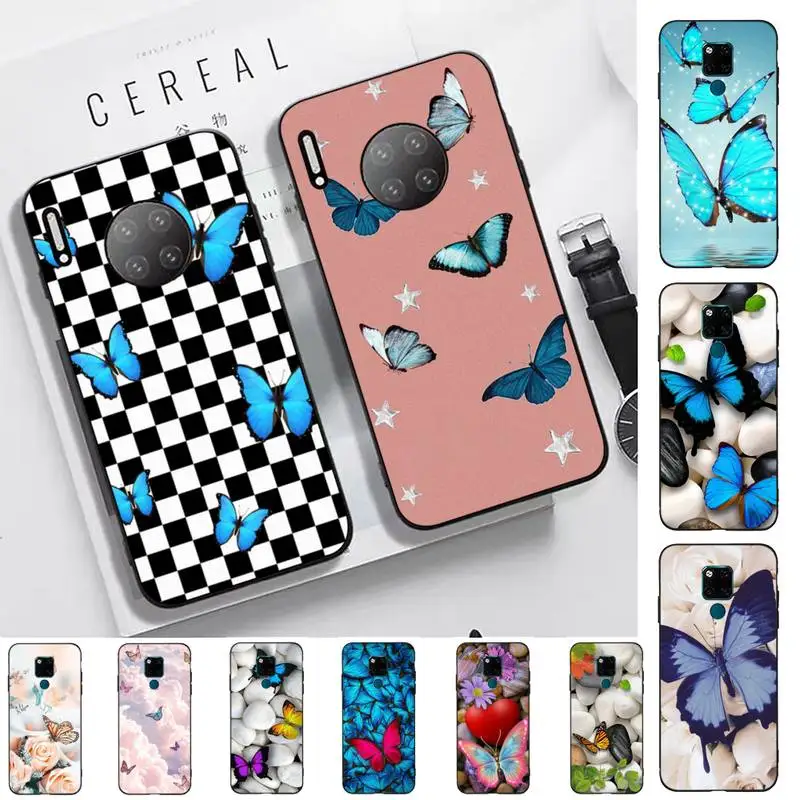

Multicolored beautiful butterfly Phone Case for Huawei Mate 20 10 9 40 30 lite pro X Nova 2 3i 7se