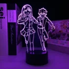 Светодиодная лампа для аниме Nagatoro  Senpai, ночсветильник с изменением цвета в подарок, декор для комнаты, манга, не игрушка со мной, 3d-лампа Miss Nagatoro