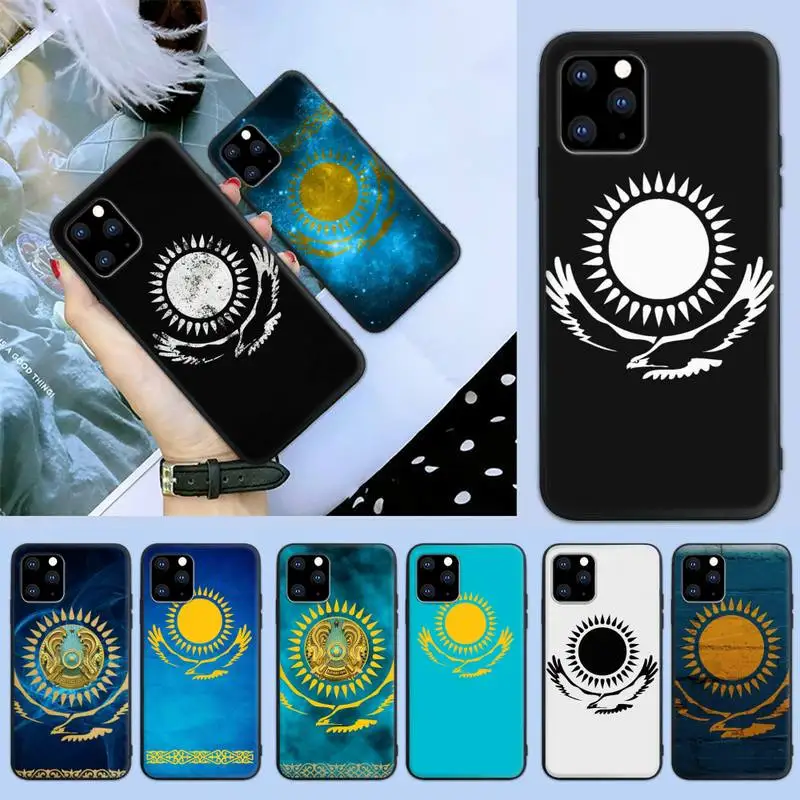 

Kazakhstan flag Phone Case Phone Case For iPhone 6 7 8 Plus 11 12 ProMax X XR XS SE Max Back Cover