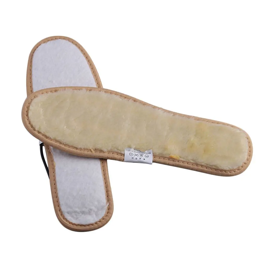 Новые зимние теплые стельки с электрическим подогревом USB зарядка плюшевые