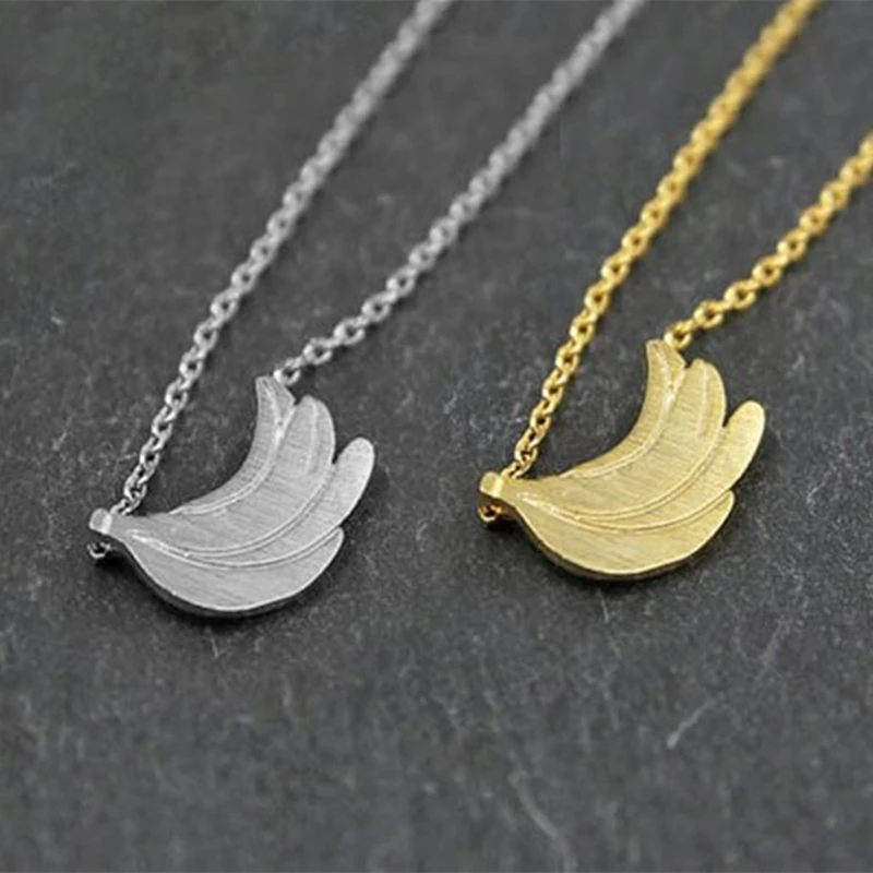 Кулон в виде ягоды Женское Ожерелье Золотой банан амулеты дизайнерское ожерелье