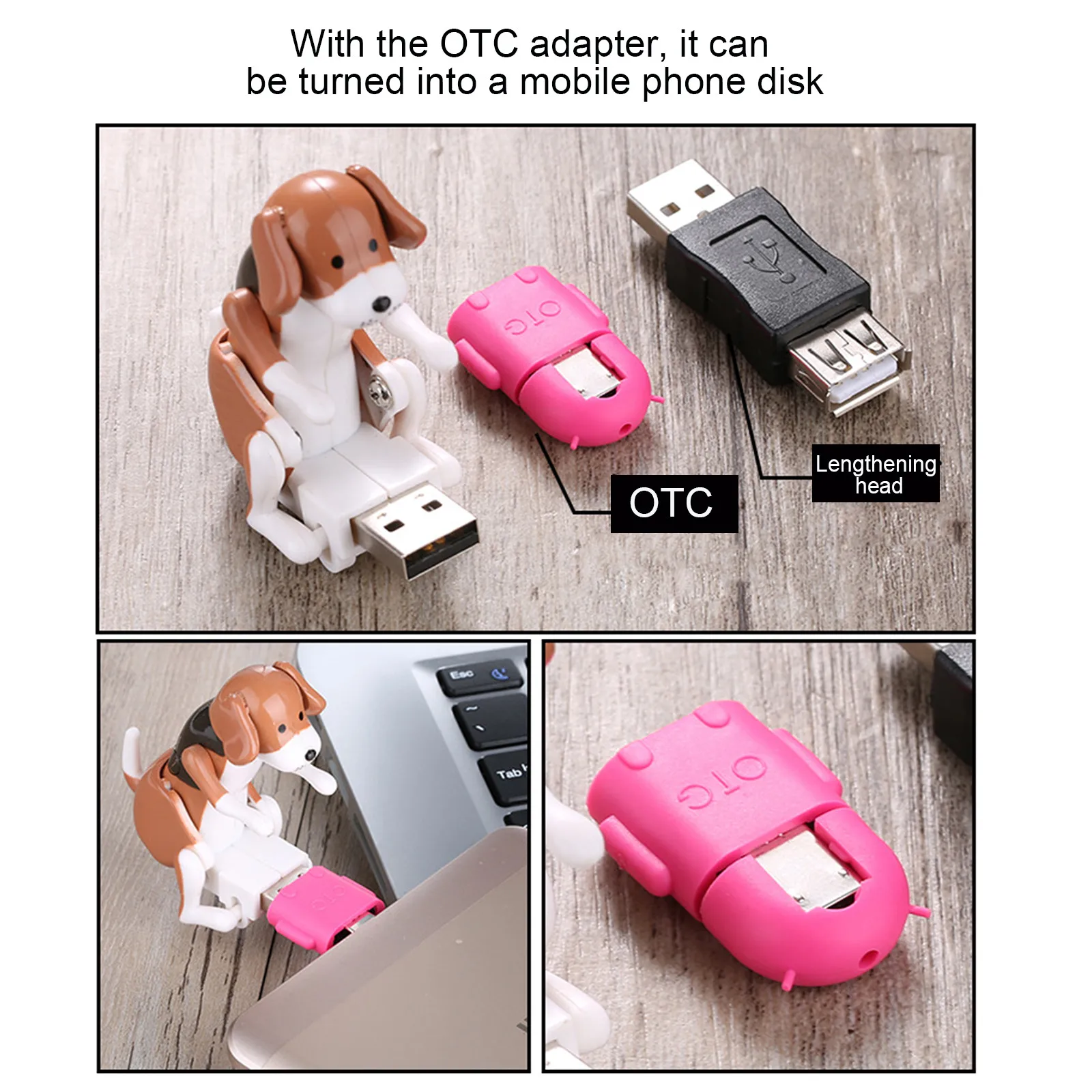 

Portable Mini Cute 32/64G USB Flash Disk Spot Dog Rascal USB Toy Relieve Pressure for Office Worker Cartoon USB Dog Flash Drive