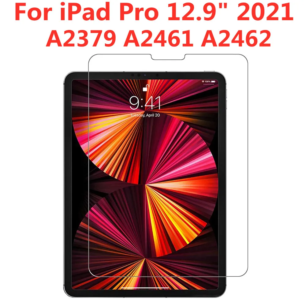 

Tempered Glass for IPad Pro 12.9 Inch 2021 Screen Protector A2379 A2461 A2462 Anti Scratch Bubble Free Tablet Protective Film