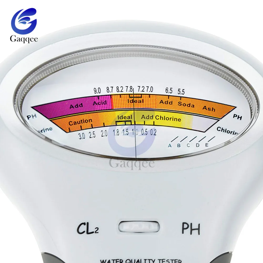 Тестер воды CL2 2 в 1 портативный детектор PH для дома без загрязнения питья хлором