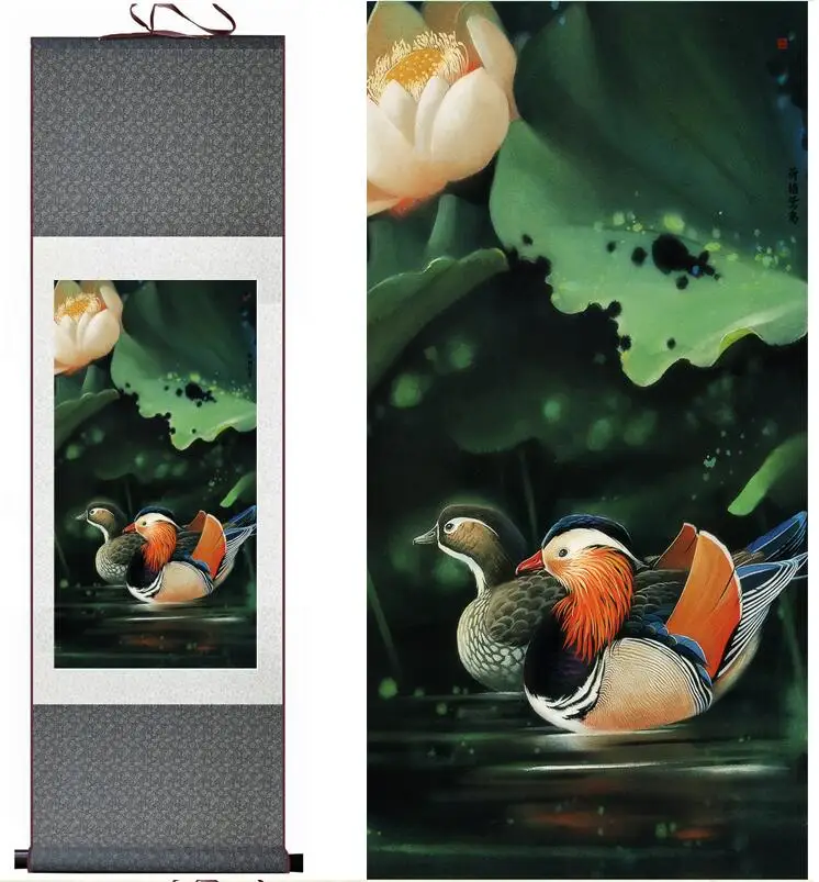 

Birds and flower painting Home Office Decoration Chinese scroll painting flower art Chinese paintingPrinted painting
